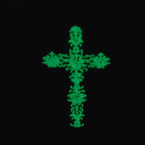 Embroidered Handkerchief w/ Luminous Cross - Picture 2 of 6